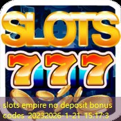 slots empire no deposit bonus codes 2023