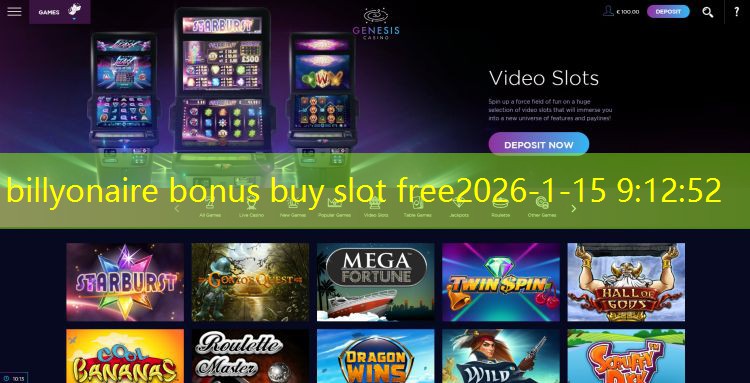 billyonaire bonus buy slot free