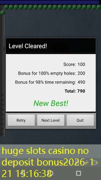 huge slots casino no deposit bonus